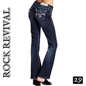Rock Revival Noho Jeweled Easy Boot Jeans 29